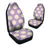 Chocolate Brown Polka Dot Car Seat Covers-grizzshop