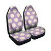 Chocolate Brown Polka Dot Car Seat Covers-grizzshop