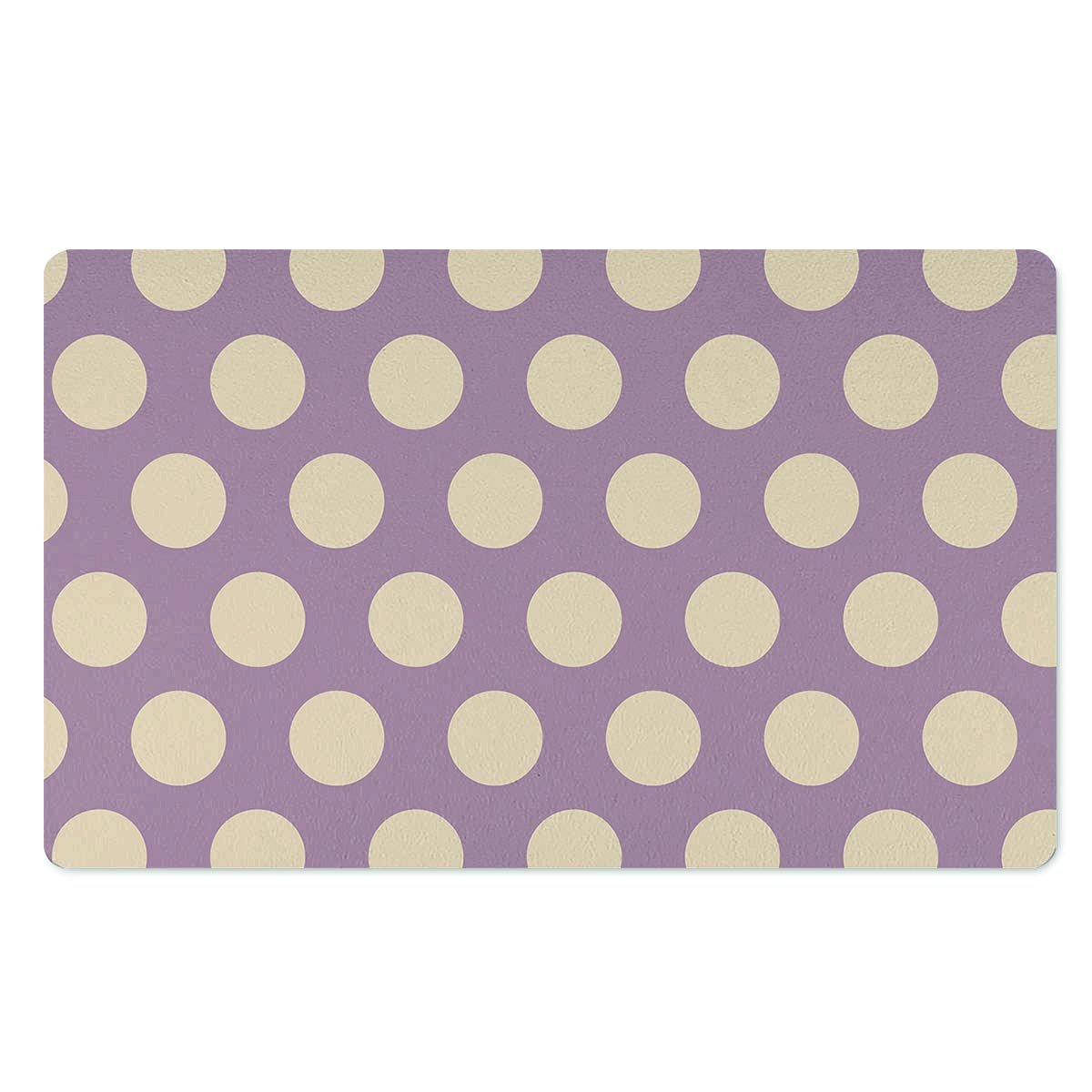 Chocolate Brown Polka Dot Door Mat-grizzshop