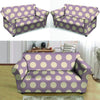 Chocolate Brown Polka Dot Loveseat Cover-grizzshop