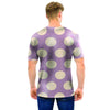 Chocolate Brown Polka Dot Men T Shirt-grizzshop