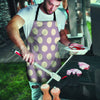 Chocolate Brown Polka Dot Men's Apron-grizzshop