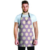 Chocolate Brown Polka Dot Men's Apron-grizzshop