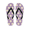 Chocolate Brown Polka Dot Men's Flip Flops-grizzshop