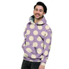 Chocolate Brown Polka Dot Men's Hoodie-grizzshop