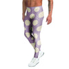 Chocolate Brown Polka Dot Men's Leggings-grizzshop