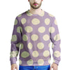 Chocolate Brown Polka Dot Men's Sweatshirt-grizzshop