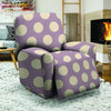 Chocolate Brown Polka Dot Recliner Cover-grizzshop