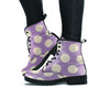 Chocolate Brown Polka Dot Women's Boots-grizzshop