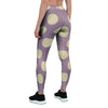 Chocolate Brown Polka Dot Women's Leggings-grizzshop