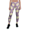 Chocolate Brown Polka Dot Women's Leggings-grizzshop