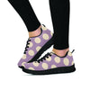 Chocolate Brown Polka Dot Women's Sneakers-grizzshop