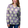 Chocolate Brown Polka Dot Women's Sweatshirt-grizzshop