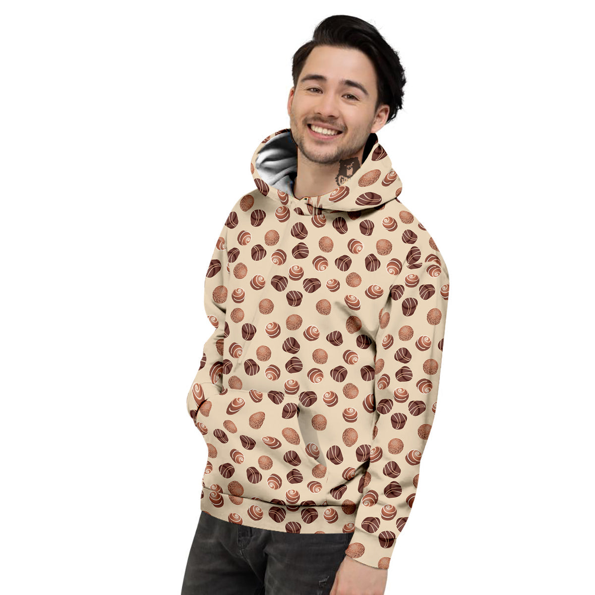 Chocolate Candy Print Pattern Men's Hoodie-grizzshop