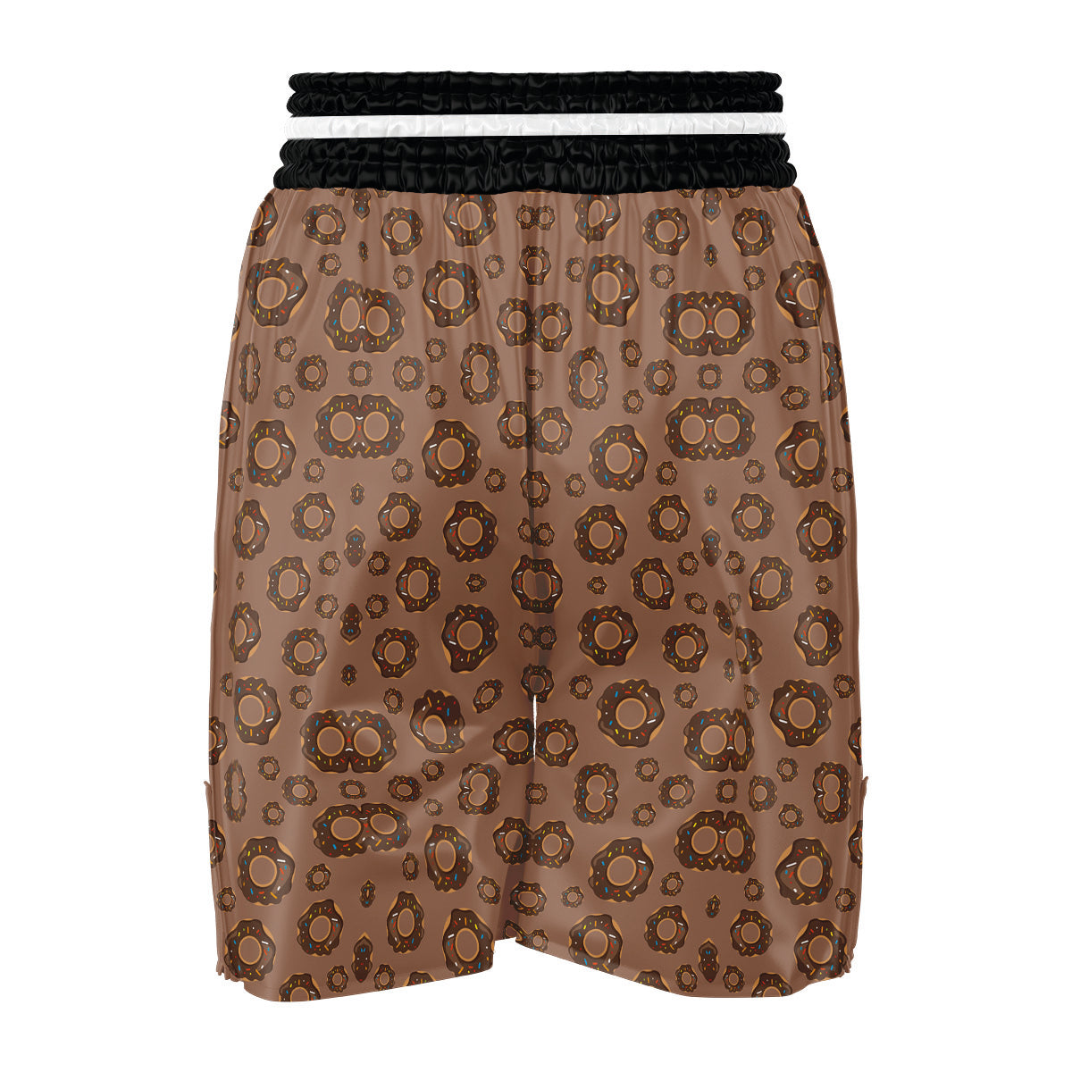 Chocolate Donuts Print Pattern Boxing Shorts-grizzshop