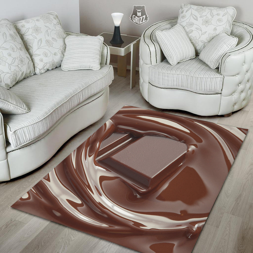 Chocolate Print Floor Mat-grizzshop