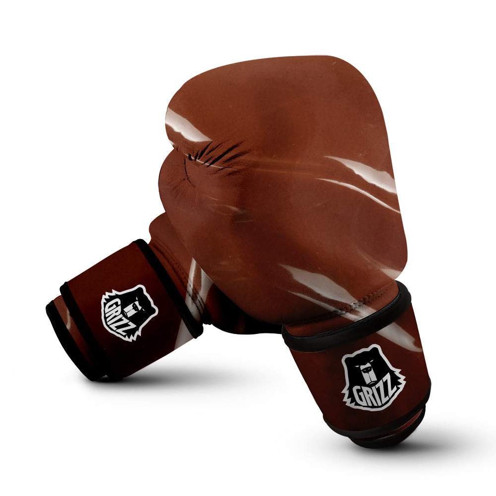 Chocolate Texture Print Boxing Gloves-grizzshop