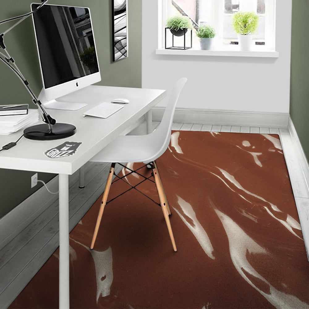 Chocolate Texture Print Floor Mat-grizzshop