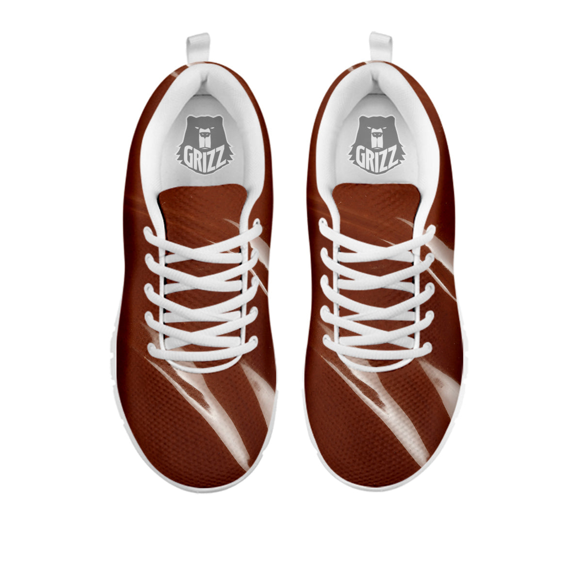 Chocolate Texture Print White Sneaker-grizzshop