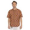 Chow chow And Purple Print Pattern Men's Short Sleeve Shirts-grizzshop