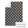 Christian Cross Pattern Print Blanket-grizzshop