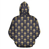 Christian Cross Pattern Print Men Women Pullover Hoodie-grizzshop