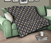 Christian Cross Pattern Print Quilt-grizzshop