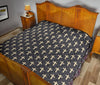 Christian Cross Pattern Print Quilt-grizzshop