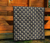 Christian Cross Pattern Print Quilt-grizzshop