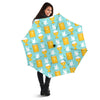 Christian Dove Pattern Print Automatic Foldable Umbrella-grizzshop