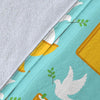 Christian Dove Pattern Print Blanket-grizzshop