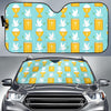 Christian Dove Pattern Print Car Sun Shade-grizzshop