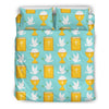 Christian Dove Pattern Print Duvet Cover Bedding Set-grizzshop