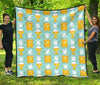 Christian Dove Pattern Print Quilt-grizzshop