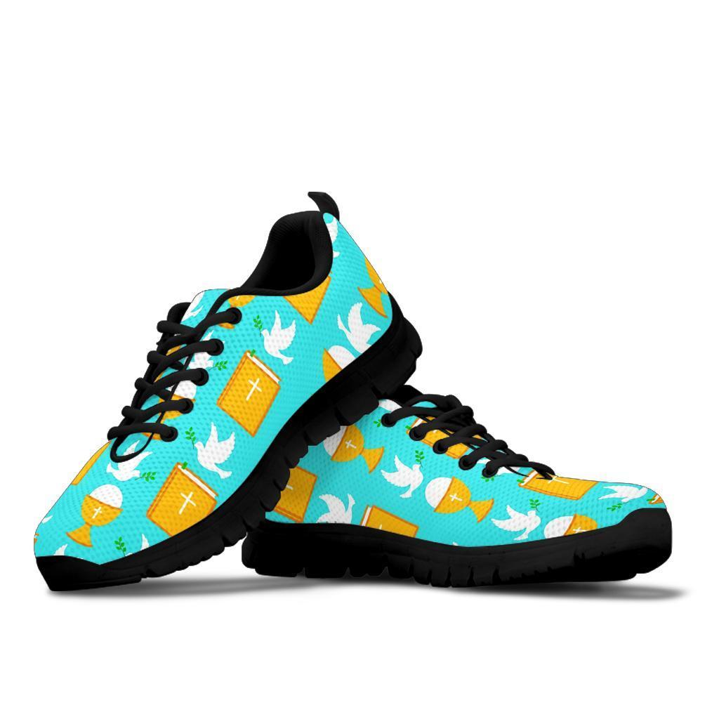 Christian Dove Pattern Print Sneaker Shoes For Men Women-grizzshop