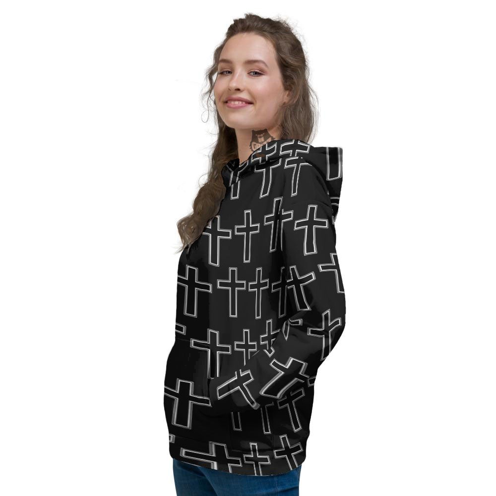 Christian Orthodox Print Pattern Women's Hoodie-grizzshop