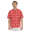 Christmas Angel Print Pattern Men's Short Sleeve Shirts-grizzshop