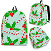 Christmas Candy Cane Pattern Print Backpack-grizzshop