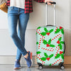 Christmas Candy Cane Pattern Print Luggage Cover Protector-grizzshop