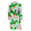 Christmas Candy Cane Pattern Print Men Long Robe-grizzshop