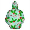 Christmas Candy Cane Pattern Print Men Women Pullover Hoodie-grizzshop
