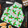 Christmas Candy Cane Pattern Print Men's Apron-grizzshop