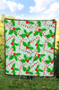 Christmas Candy Cane Pattern Print Quilt-grizzshop