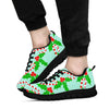 Christmas Candy Cane Pattern Print Sneaker Shoes For Men Women-grizzshop