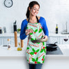 Christmas Candy Cane Pattern Print Women's Apron-grizzshop