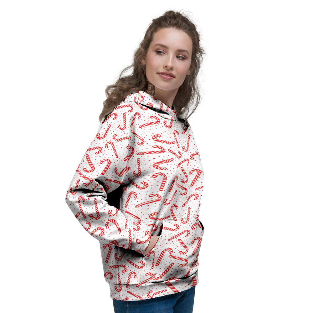 Christmas Candy Print Pattern Women's Hoodie-grizzshop