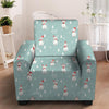 Christmas Cat Print Armchair Cover-grizzshop