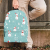 Christmas Cat Print Backpack-grizzshop