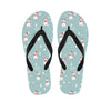 Christmas Cat Print Men's Flip Flops-grizzshop