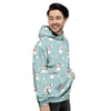 Christmas Cat Print Men's Hoodie-grizzshop